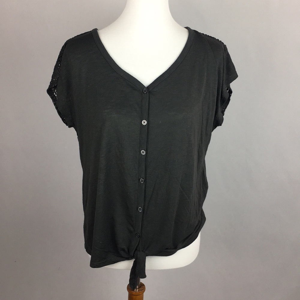 Button Down Crochet Top